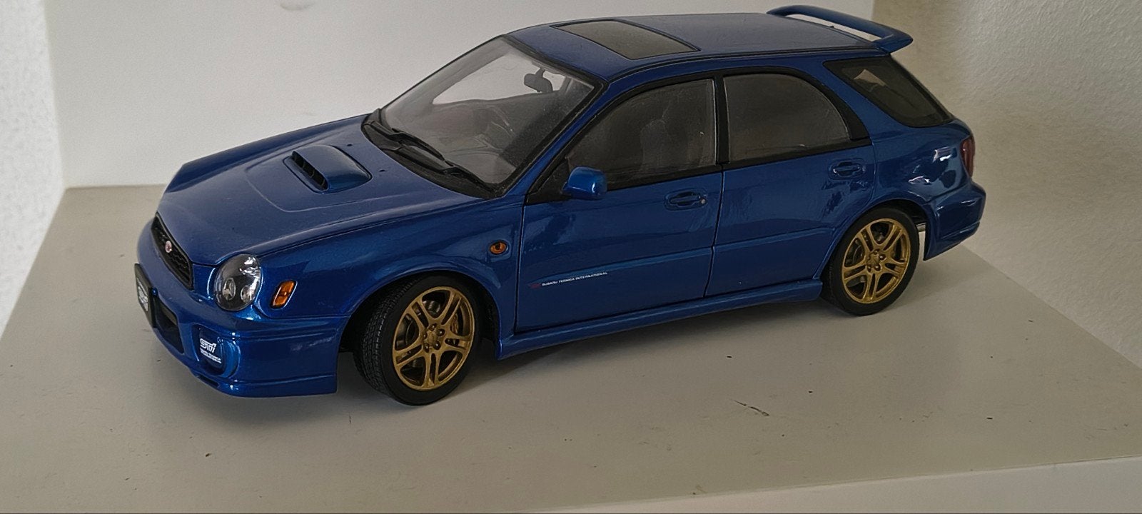 Subaru Impreza WRX STI wagon Autoart  1:18 b, Ophalen of Verzenden, Gebruikt, Auto, Autoart