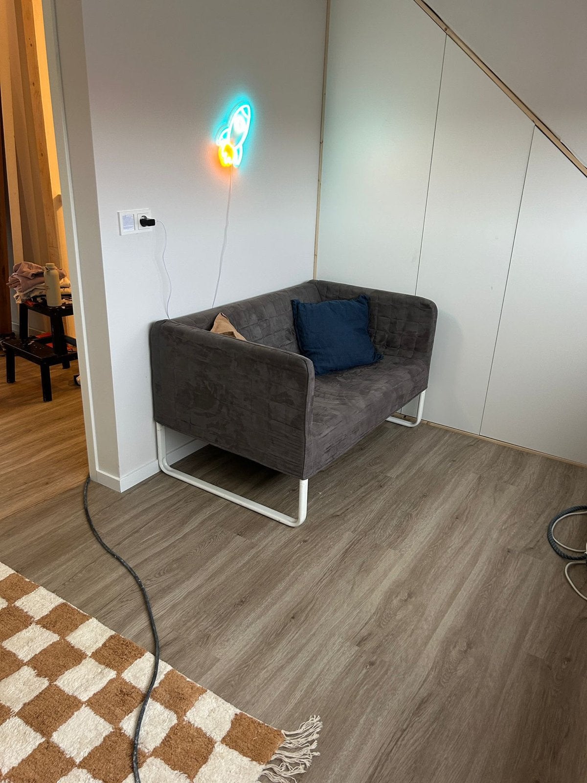 IKEA Knopparp 2-zits bankje - Hoes wasbaar, Ophalen, Gebruikt, Minder dan 75 cm, Tweepersoons