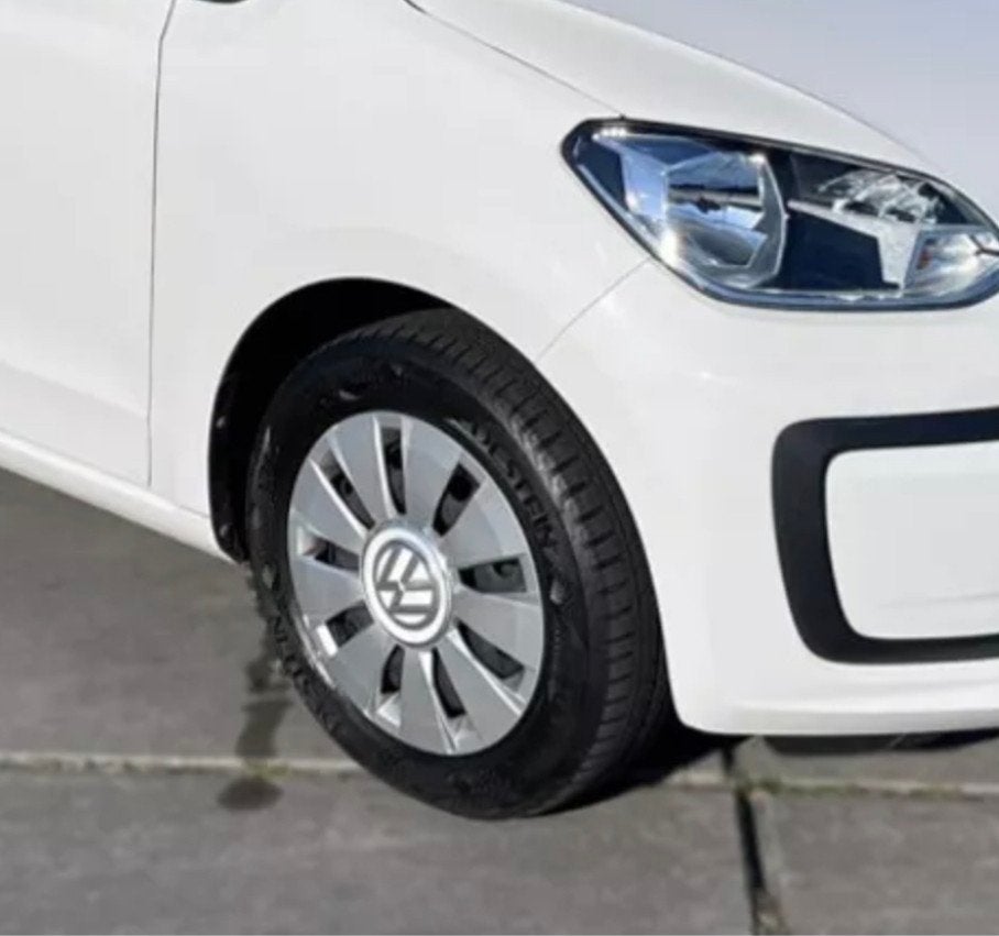 Volkswagen Up! stalen set originele wieldoppen Vw Seat Skoda, Auto diversen, Wieldoppen, Ophalen of Verzenden, Gebruikt