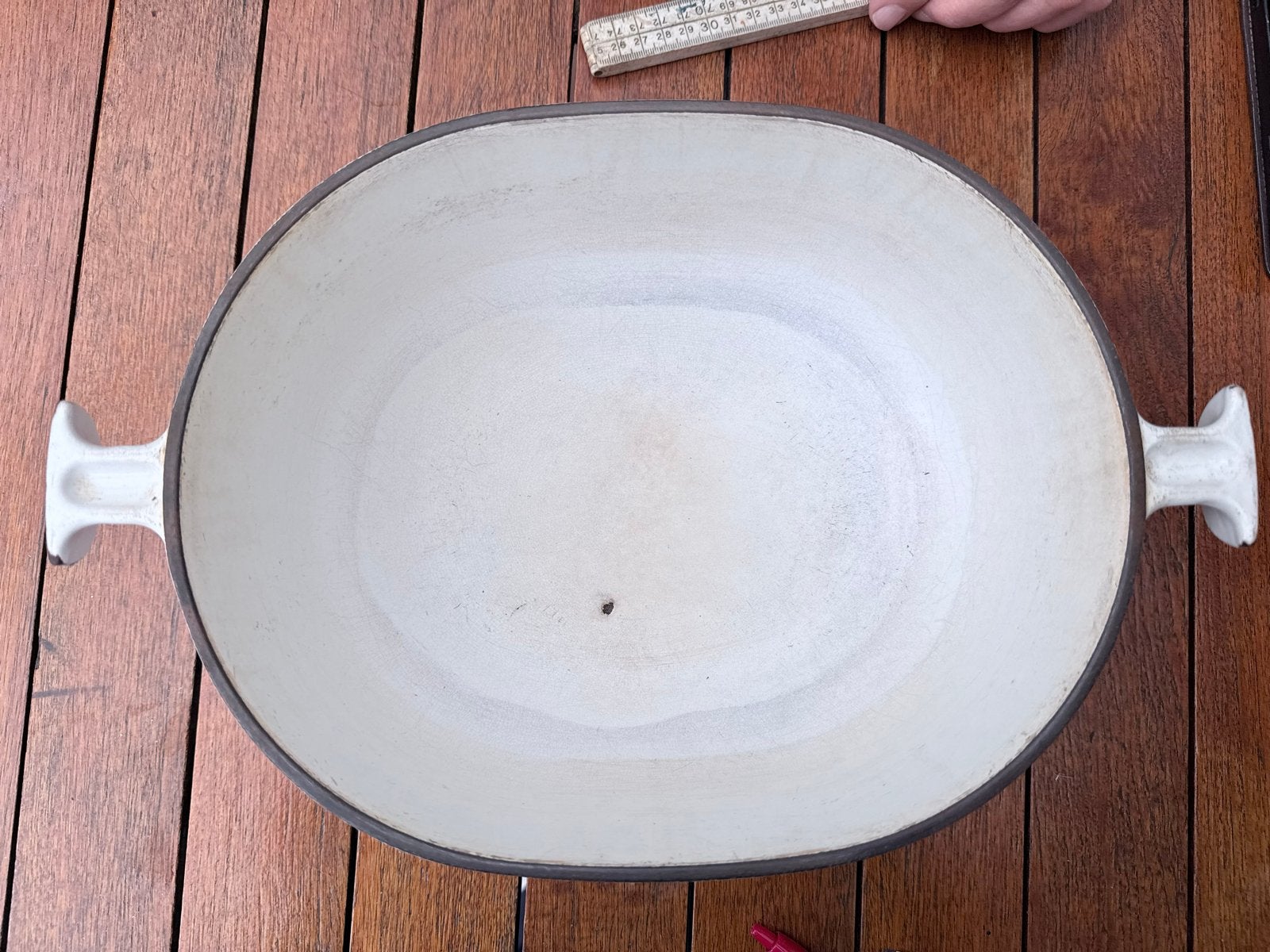 Le Creuset braadpan 29 cm, Huis en Inrichting, Keuken | Potten en Pannen, Ophalen, Gebruikt, Met deksel, Le Creuset