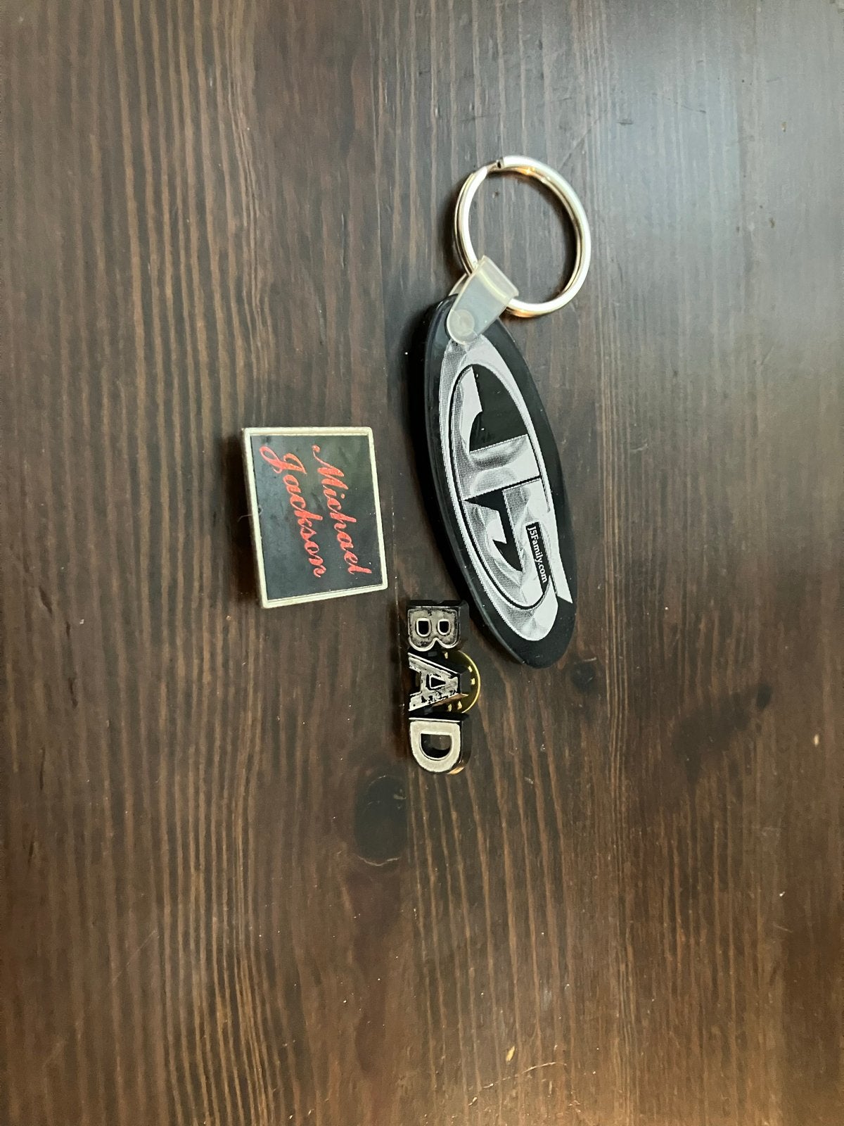 Michael Jackson BAD Pin, Sleutelhanger & Badge, Ophalen of Verzenden, Gebruikt, Overige typen