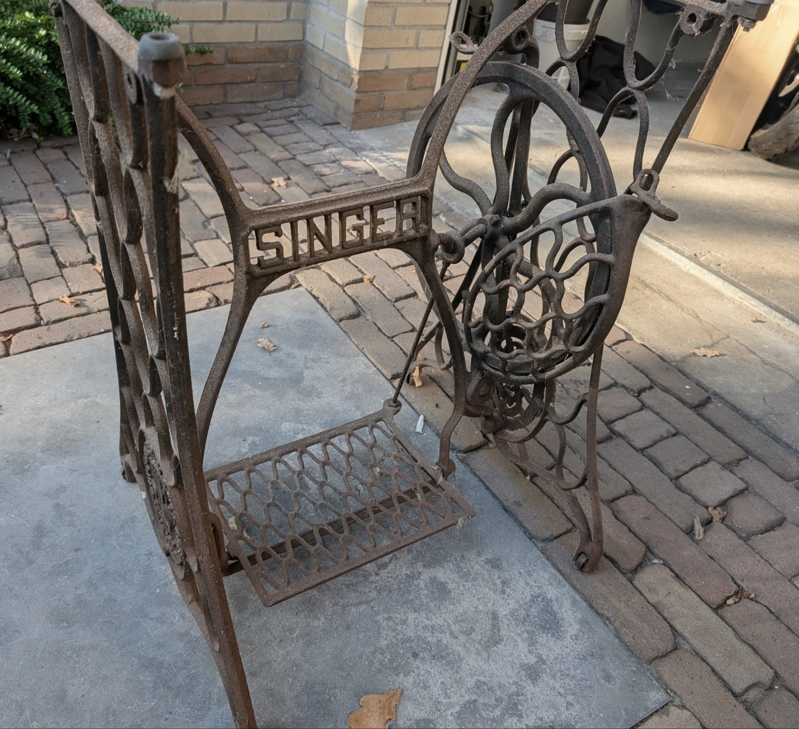 Antiek Singer Naaimachine Onderstel - Decoratief, Ophalen