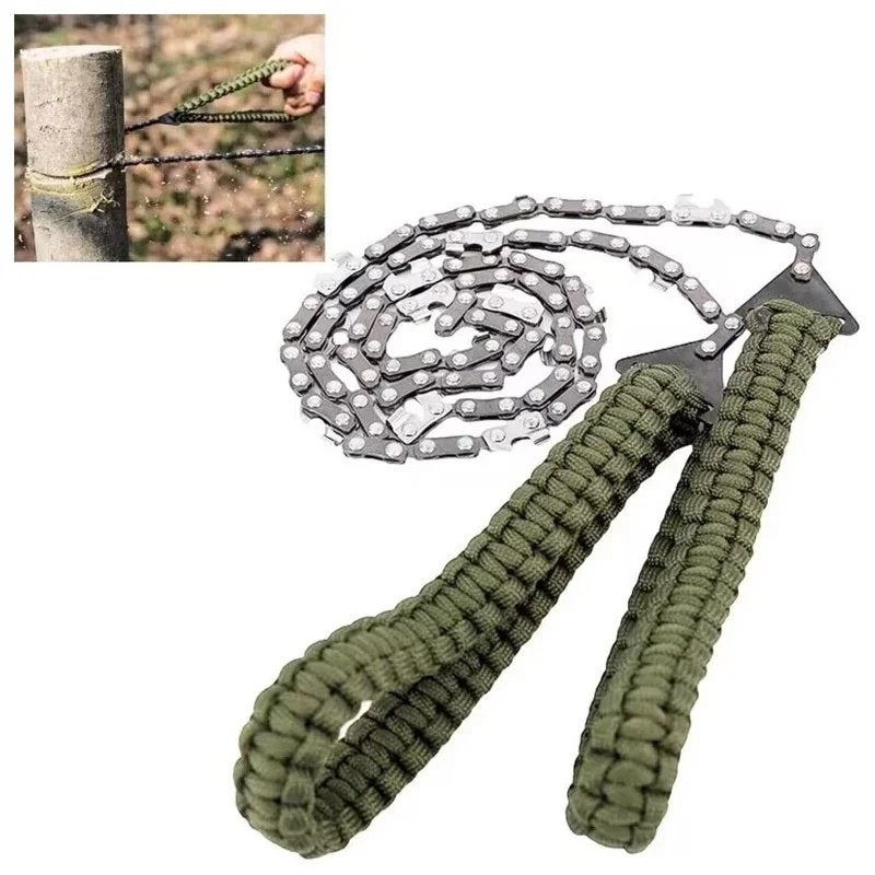 Survival Kettingzaag, Bushcraft Zaag, Outdoorsportshop, Nieuw, Razers, Info@outdoorsportshop.nl