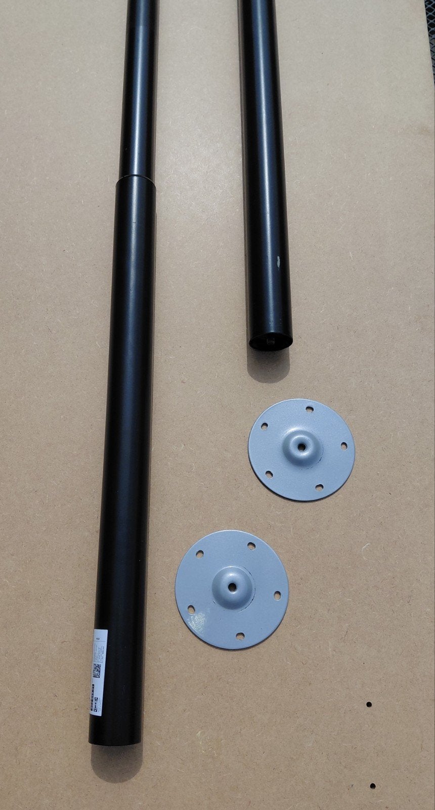 IKEA verstelbare poot zwart, Ophalen, Tafelpoot, Gebruikt, 50 tot 100 cm