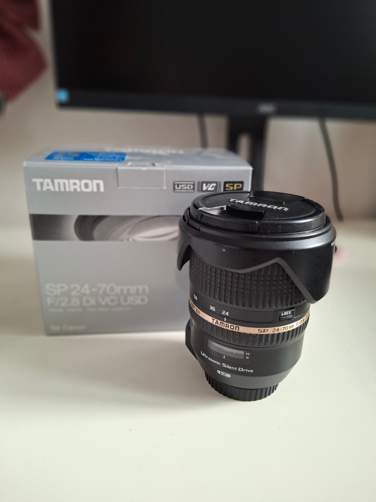 Tamron SP 24-70mm F/2.8 Di VC USD voor Canon, Audio, Tv en Foto, Fotografie | Lenzen en Objectieven, Ophalen, Beeldstabilisatie