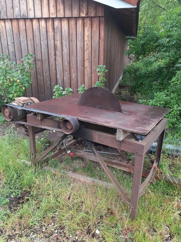 Zware cirkelzaag-zaagtafel, Ophalen, Gebruikt, Cirkelzaag, 30 tot 70 mm