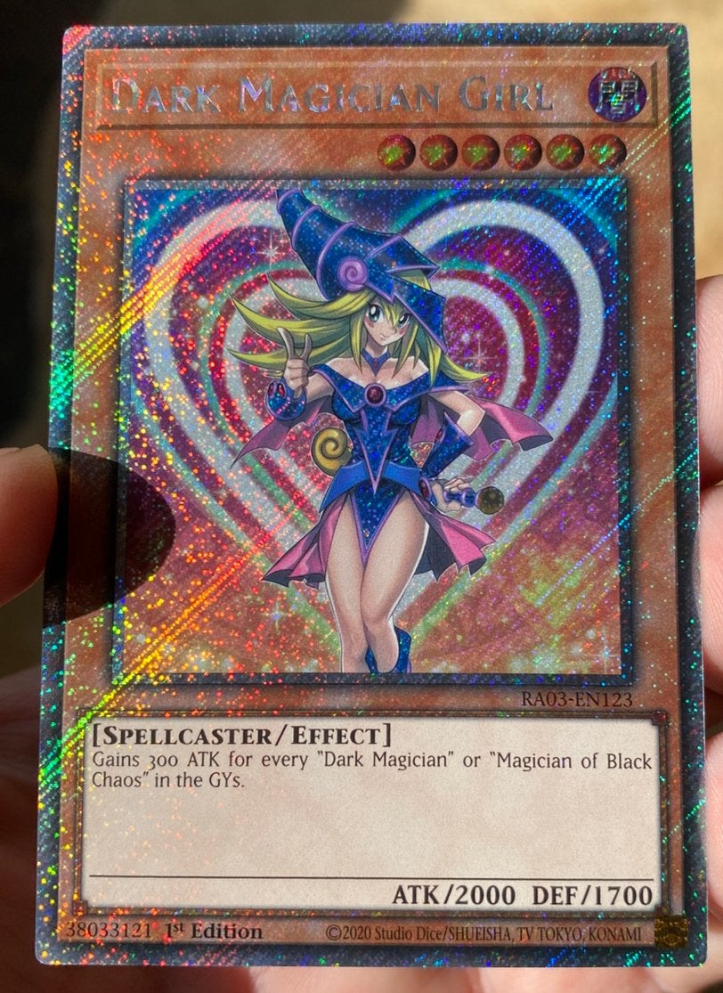 Yu-Gi-Oh! Alternate Dark Magician Girl RA03 1st Ed Promo !, Hobby en Vrije tijd, Verzamelkaartspellen | Yu-gi-Oh!, Ophalen of Verzenden