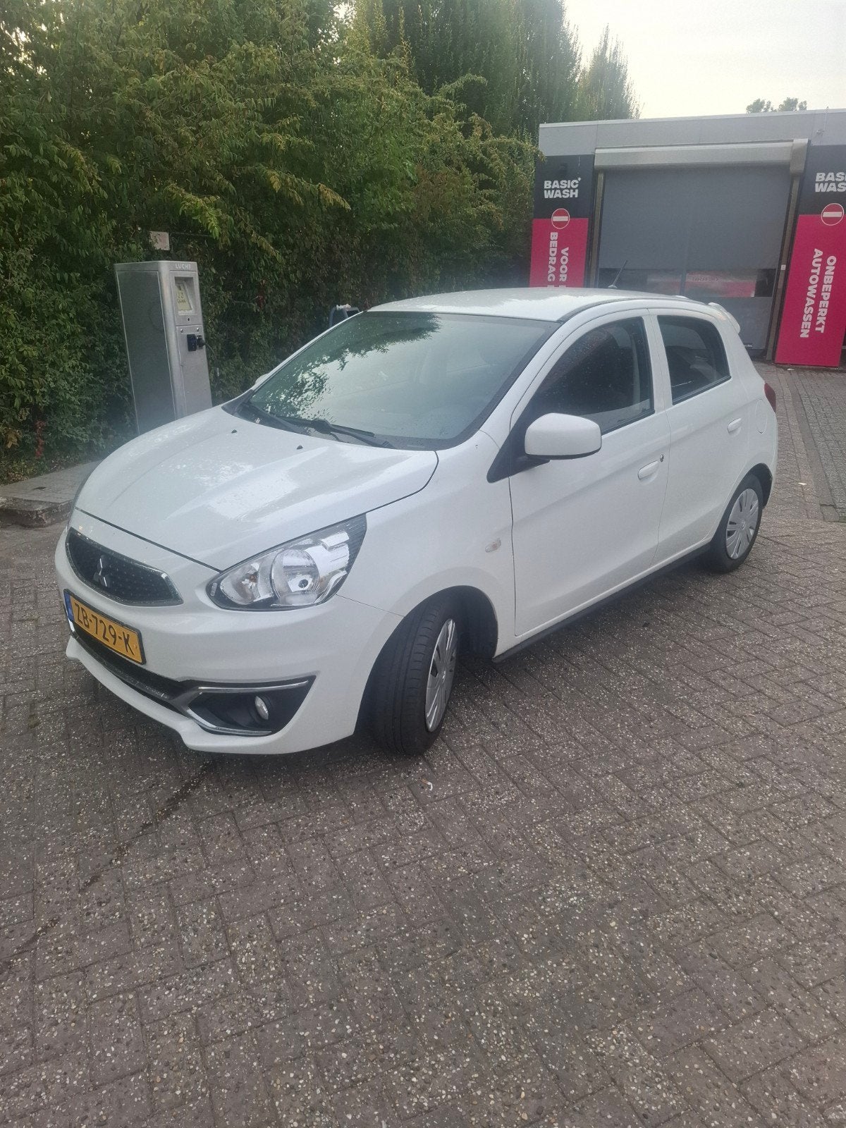 Mitsubishi Space Star 1.0 Cool+ 2019 Wit Parelmoer btw auto, Voorwielaandrijving, Wit, Origineel Nederlands, Bedrijf