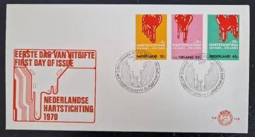 Nederland 1970 -FDC E108 - Hartstichting, Postzegels en Munten, Postzegels | Nederland, Verzenden, Na 1940