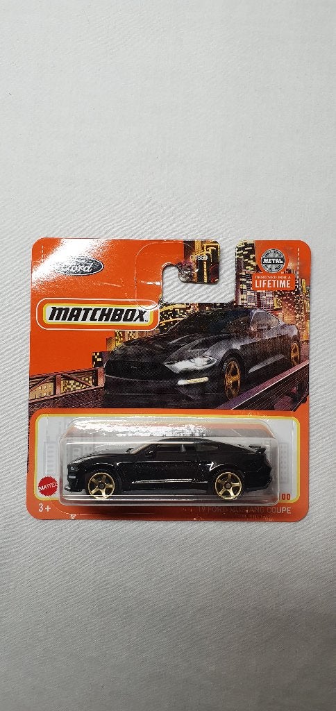Matchbox 2019 Ford Mustang Coupe zwart, Ophalen of Verzenden, Nieuw, Auto