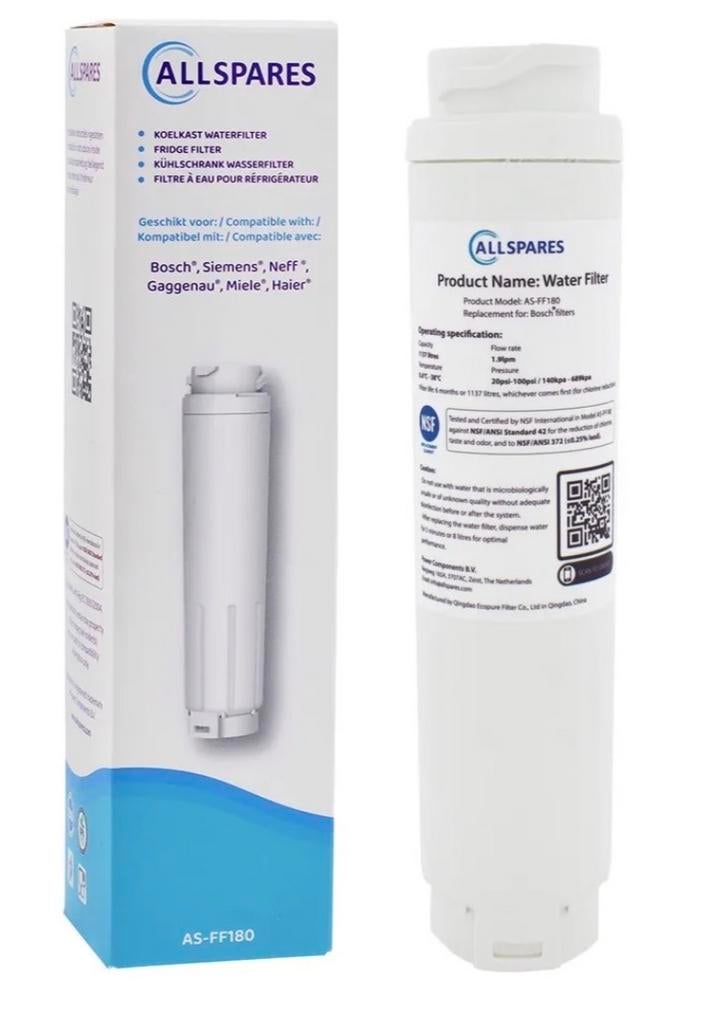 2x Koelkast waterfilter AS-FF180 Bosch Siemens Miele Neff, Witgoed en Apparatuur, Onderdelen en Toebehoren, Ophalen of Verzenden