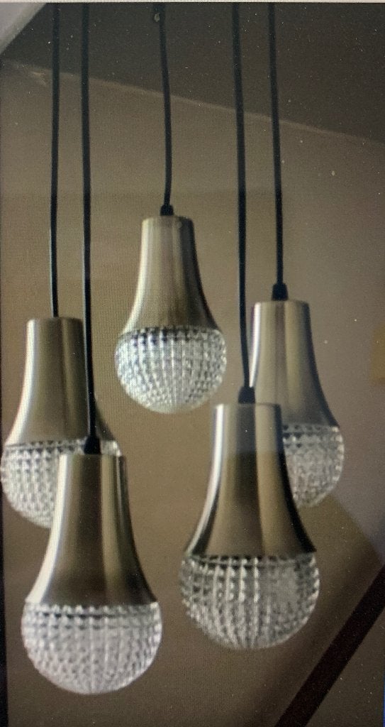 Mid Century hanglamp jaren 60, Ophalen, Glas