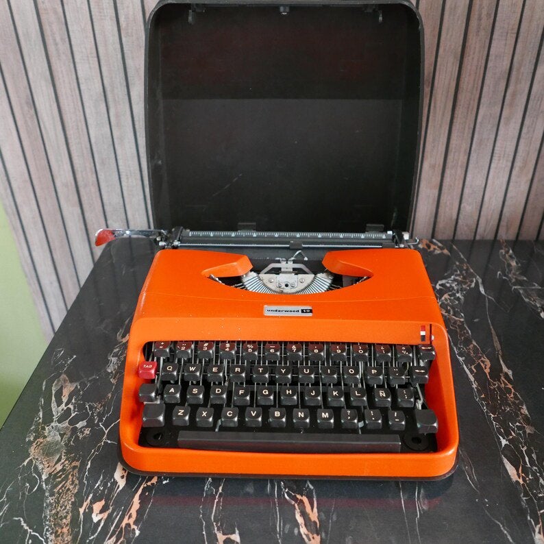 Vintage Underwood 19 USA Draagbare Typemachine - 1970s, Diversen, Ophalen of Verzenden, Zo goed als nieuw