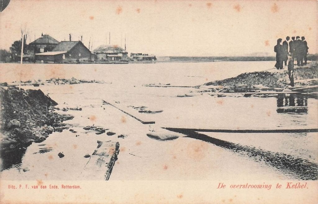 702-419-043 De Overstrooming Te Kethel, Verzamelen, Verzenden, Voor 1920, Zuid-Holland