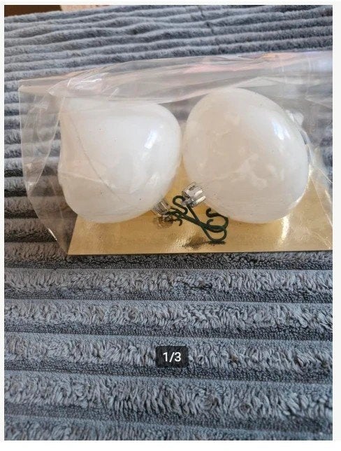 2 lampvorige kerstballen h, Onbekend, Ophalen of Verzenden, Zo goed als nieuw, Losse verkoop