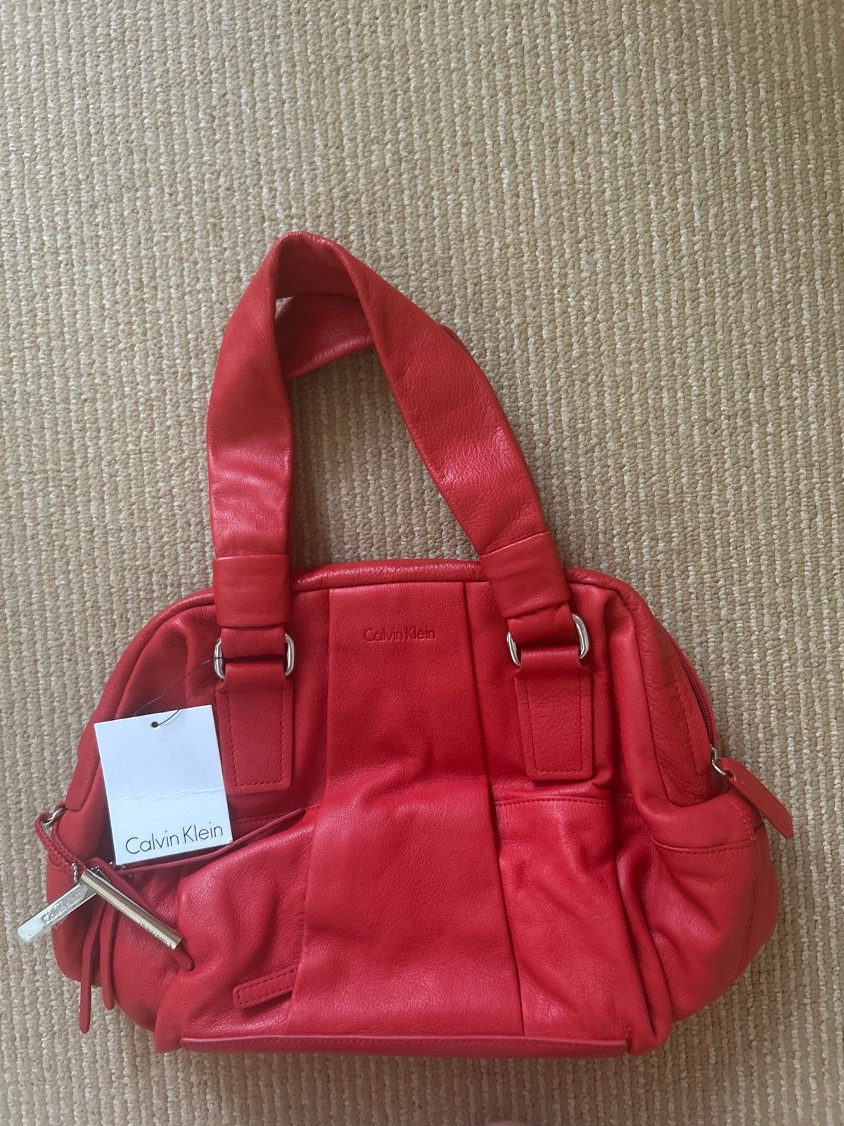 Calvin Klein Rode Handtas - Nieuw met label, Ophalen of Verzenden, Nieuw, Rood, Handtas