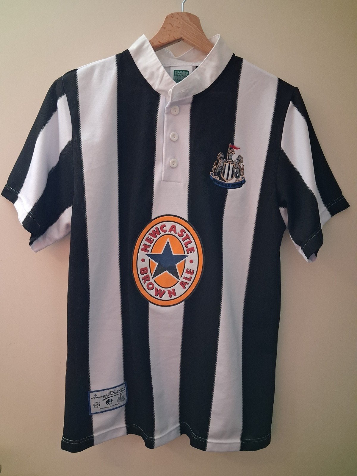 Newcastle United Retro Thuisshirt Maat M, Maat M, Ophalen of Verzenden, Nieuw, Shirt