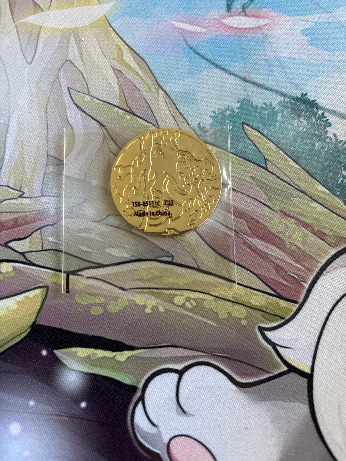 Gouden Charizard metalen munt Pokémon, Ophalen of Verzenden, Nieuw, Overige typen