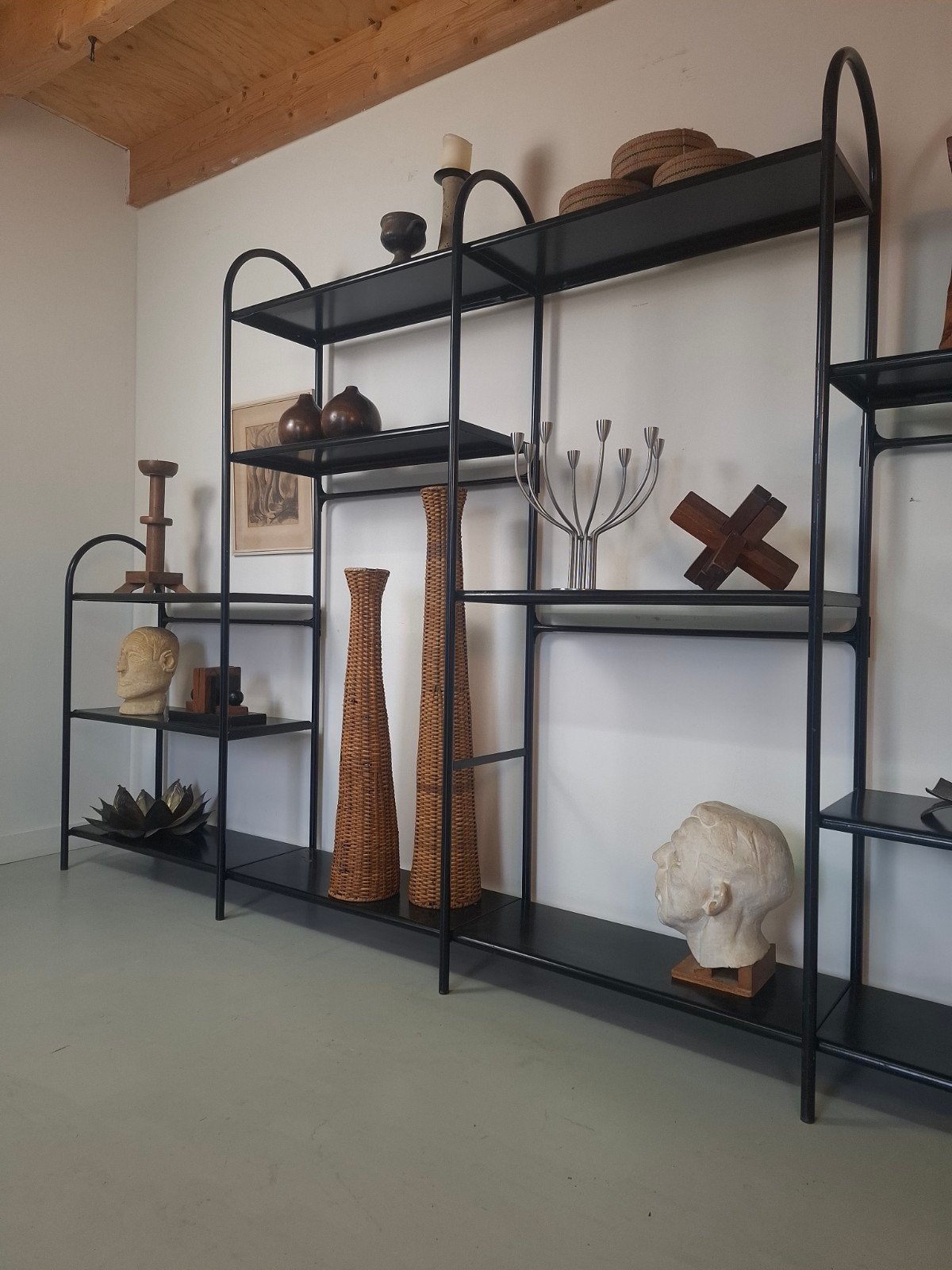 Vintage stellingkast postmodern modulaire kast roomdivider, Ophalen of Verzenden