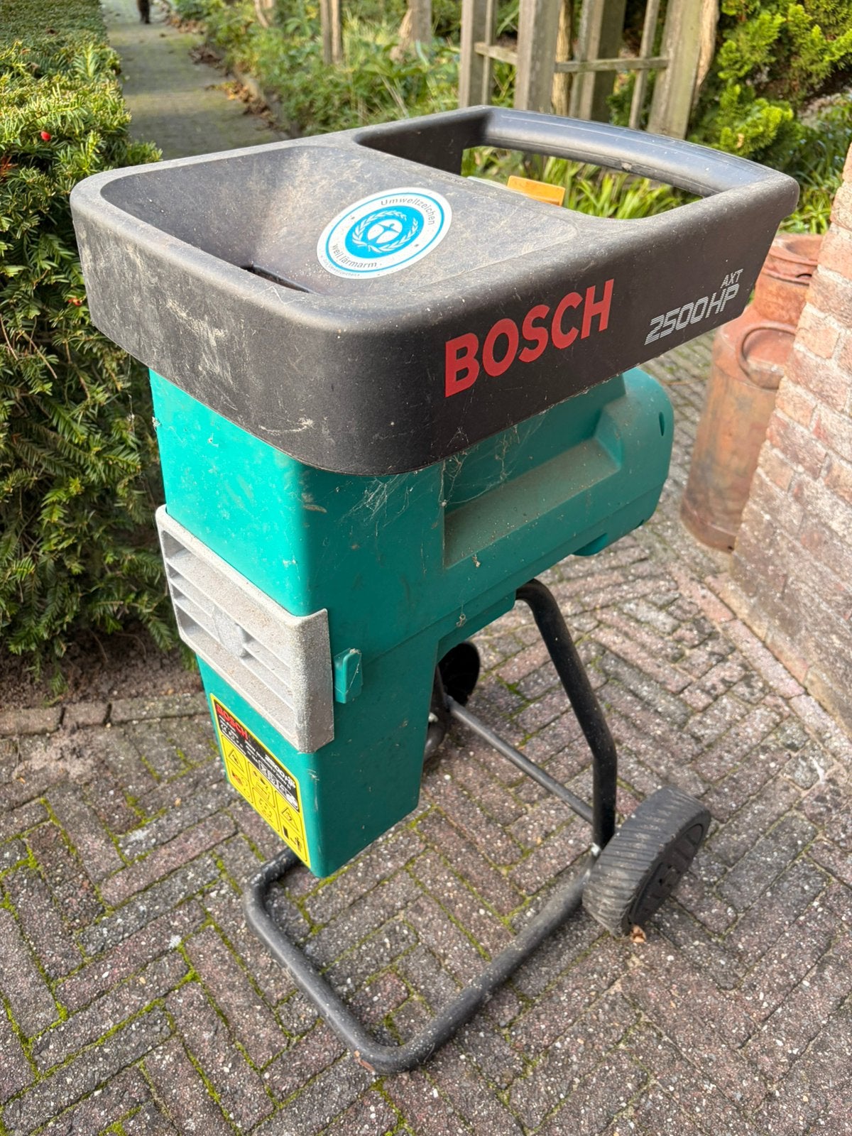 Bosch AXT 2500 HP takken hakselaar, Tuin en Terras, Ophalen, Gebruikt, Elektrisch