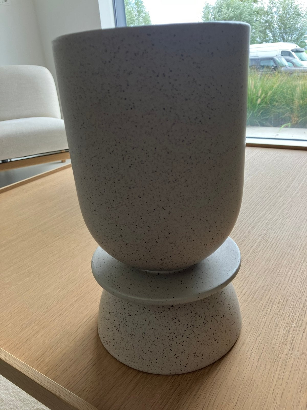 Nieuwe bolia vaas grootste maat 45€, Verzenden, Nieuw, Beige