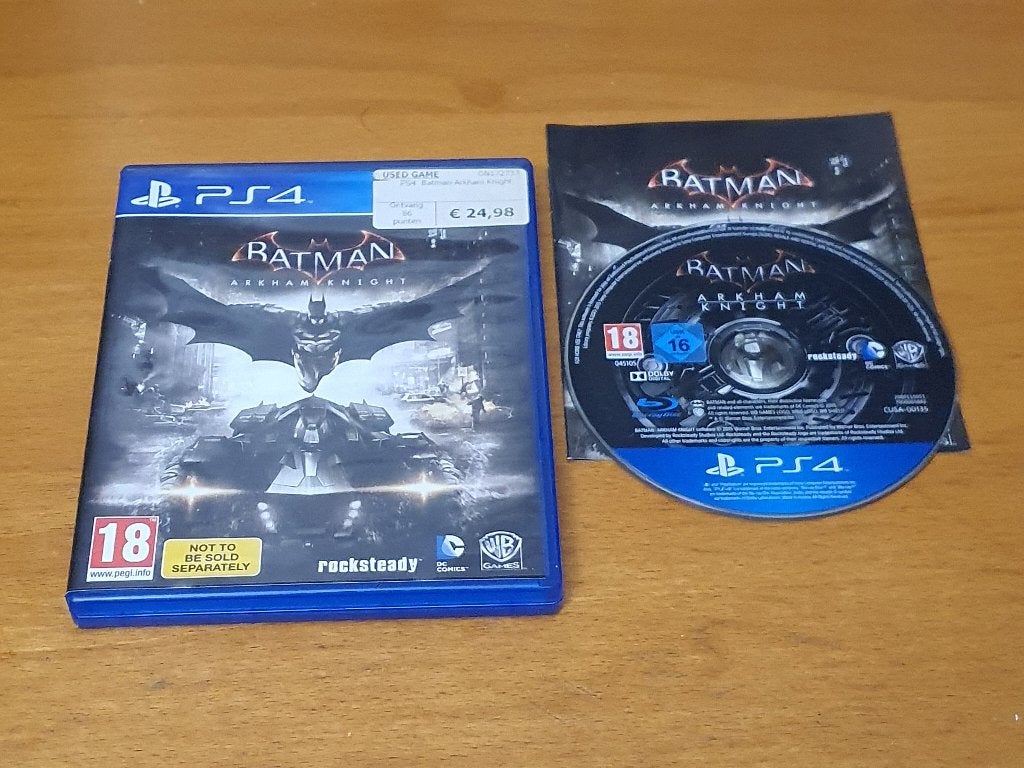 PS4 | Batman Arkham Knight, Avontuur en Actie, Gebruikt, Vanaf 18 jaar, 1 speler