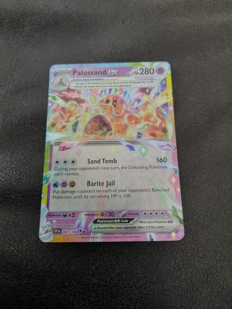 Palossand ex 097/191 Pokémon kaart, Ophalen, Zo goed als nieuw, Losse kaart