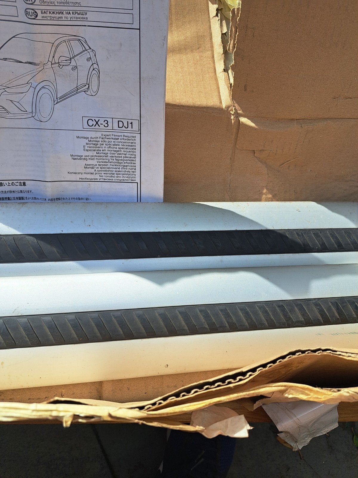 originele dakdragers Mazda cx3, Ophalen