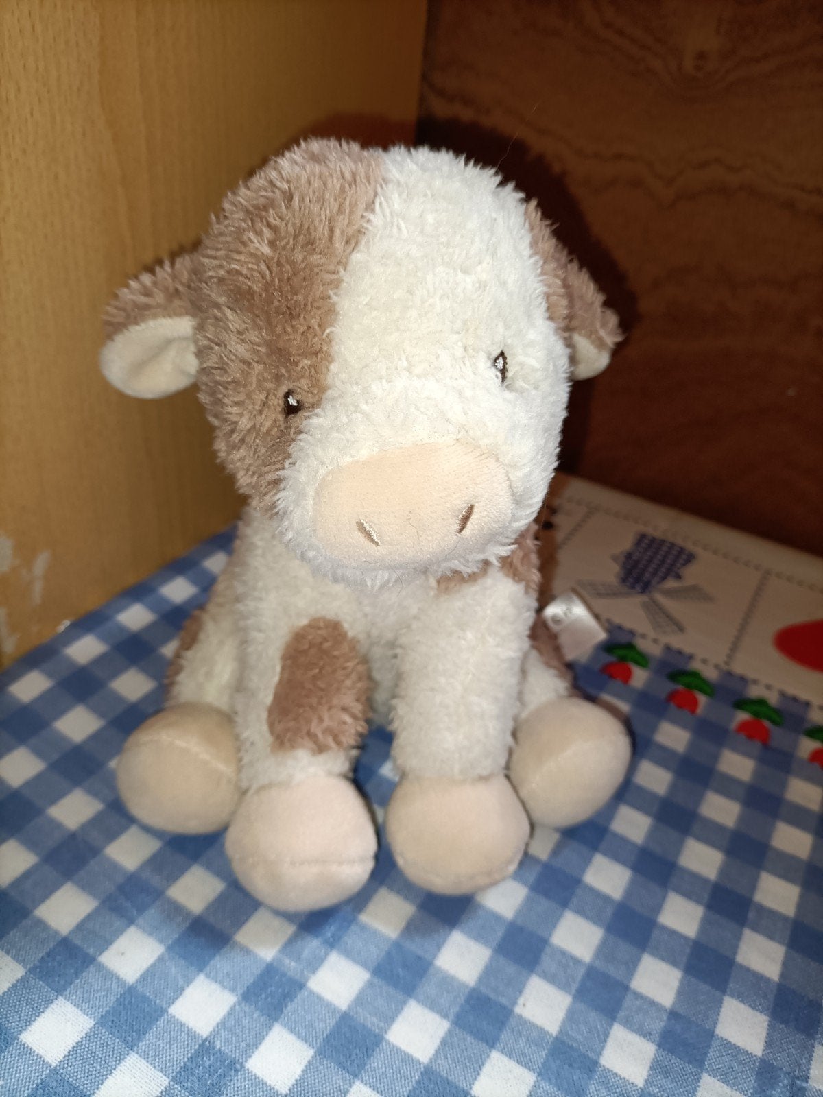 Koe knuffel Little Dutch Tiamo 18 cm groot, Ophalen of Verzenden, Zo goed als nieuw