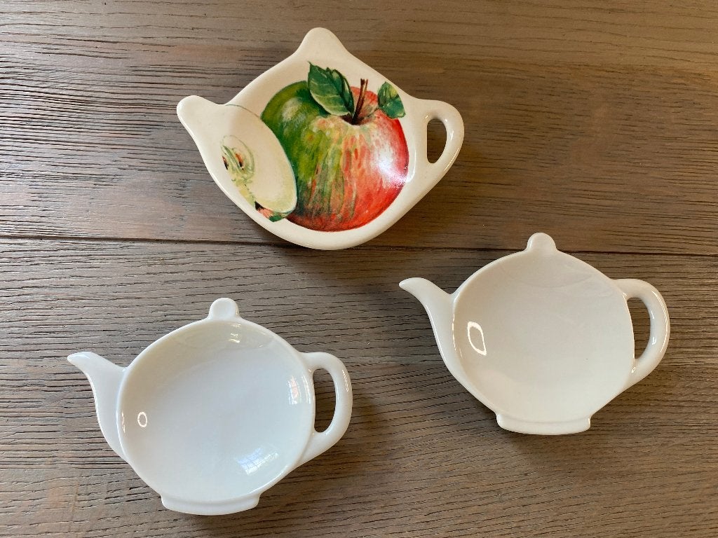 Set 3 theetipjes theepot model w.o. Arthur Wood Fruit Grove, Huis en Inrichting, Overige typen, Ophalen of Verzenden, Zo goed als nieuw