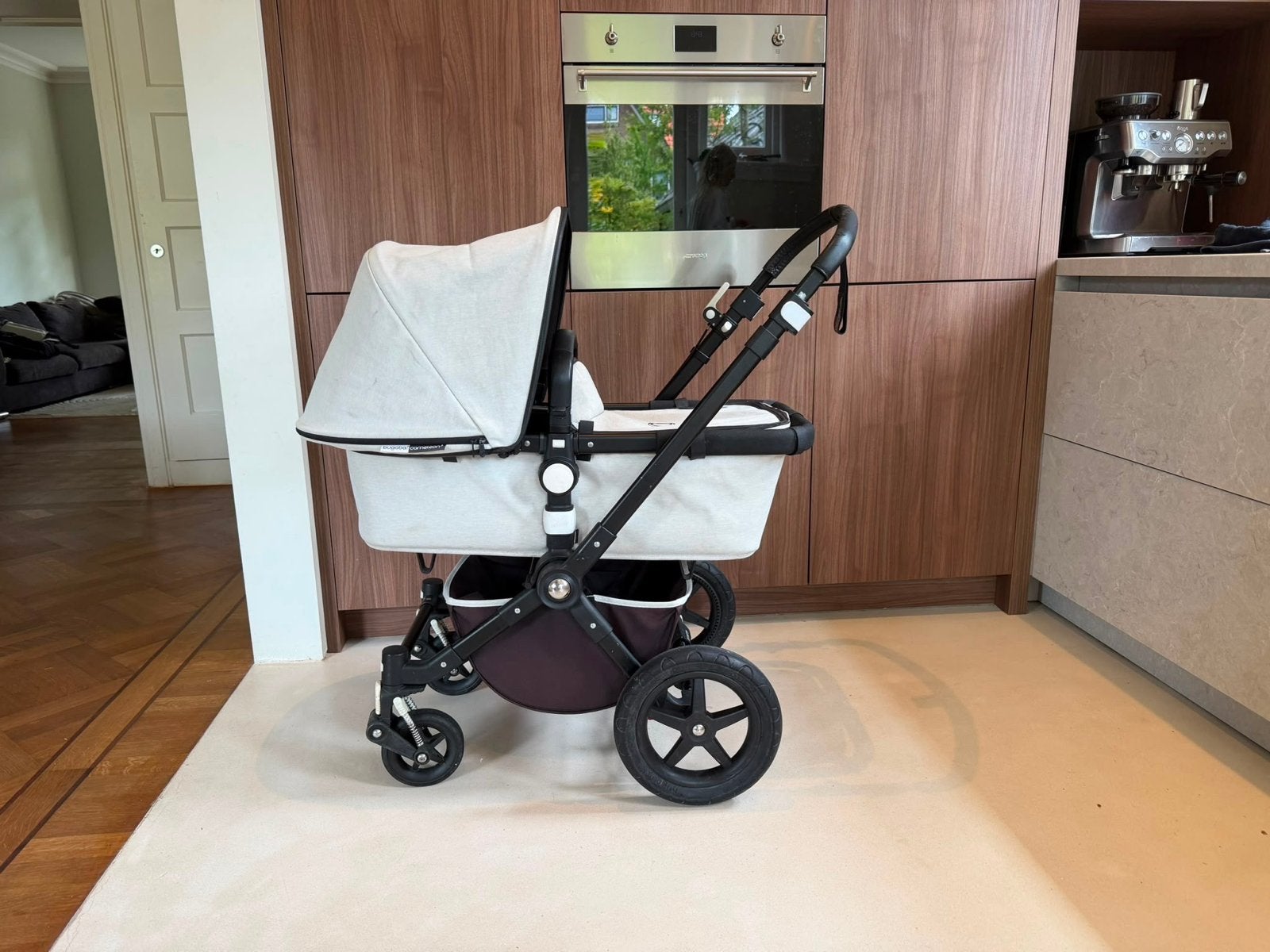 Bugaboo Cameleon Limited Edition Zwart/Grijs, Ophalen, Gebruikt, Bugaboo, Verstelbare duwstang