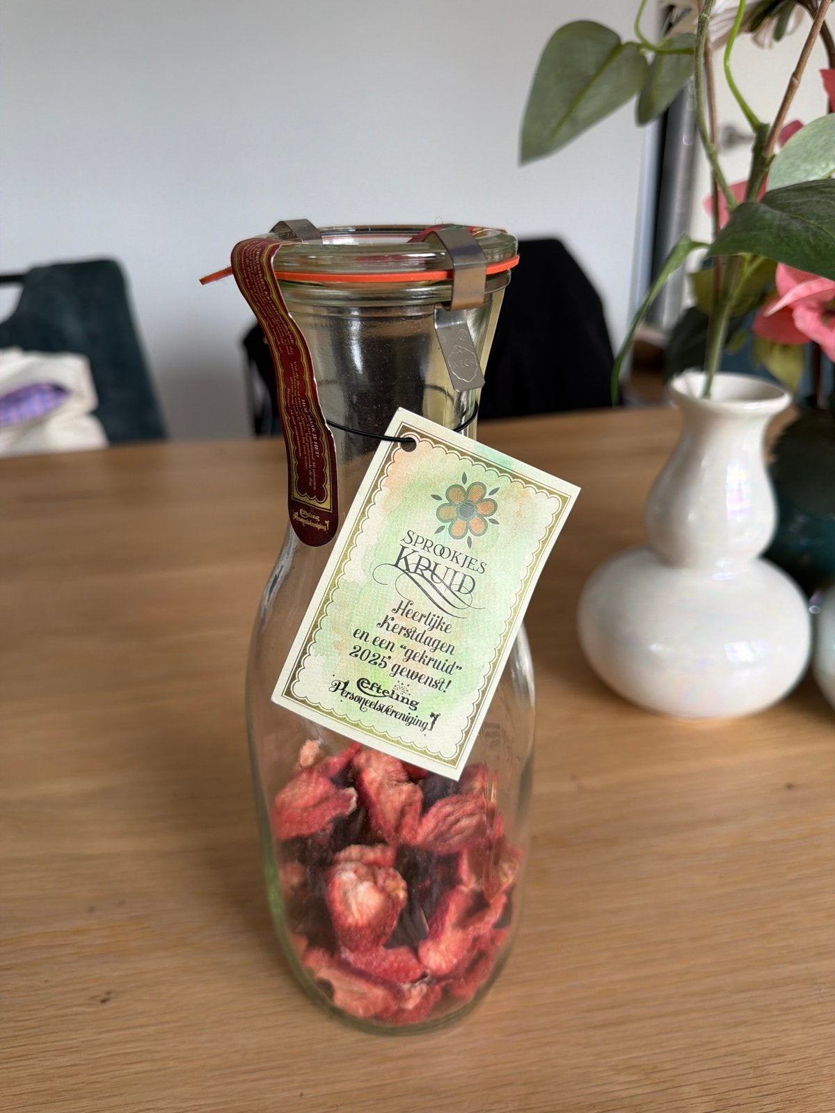 Efteling Sprookjes Kruid Fles met Gedroogde Aardbeien, Verzamelen, Efteling, Ophalen, Nieuw