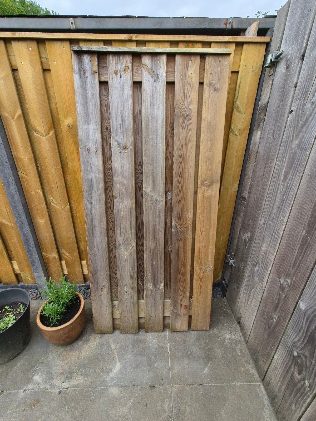 Houten schuttingdeel of tuinscherm, Tuin en Terras, Ophalen, Minder dan 3 meter, Hout, 1 tot 2 meter