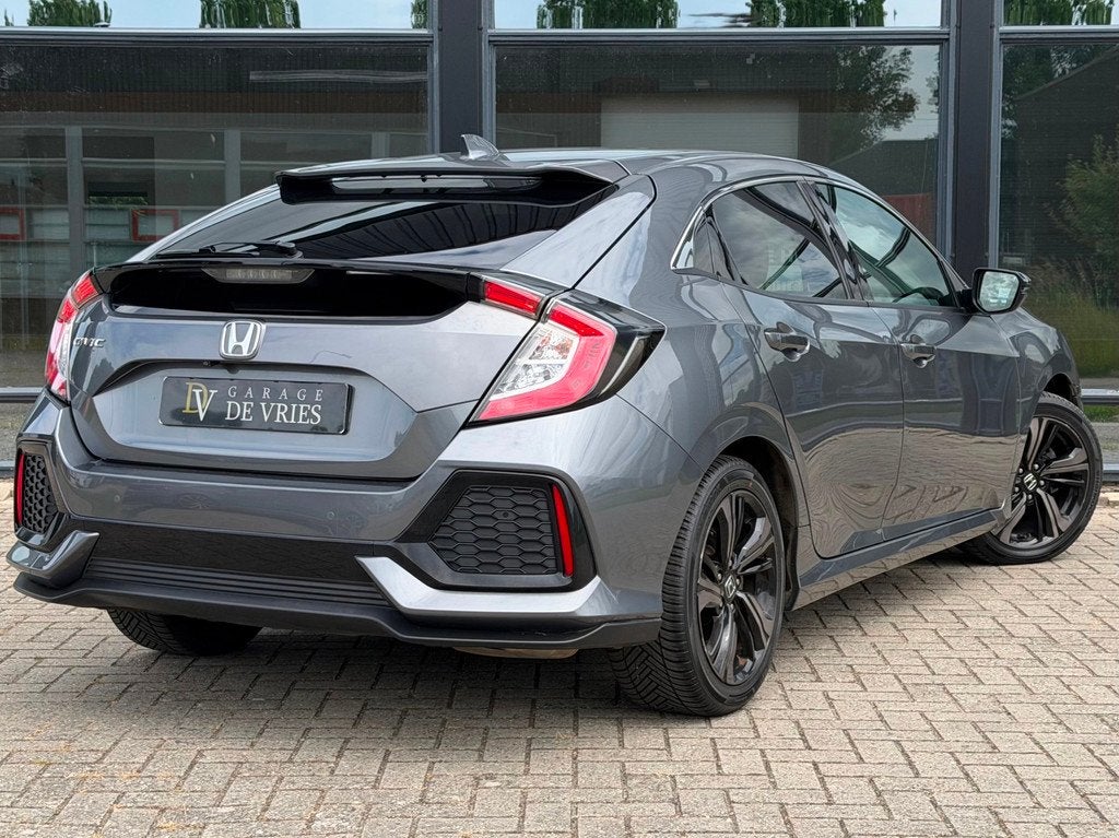 Honda Civic 1.0 i-VTEC Premium ACC Lane Camera Navi Stoelver, Auto's, Honda, Stof, Gebruikt, Zwart, Adaptive Cruise Control