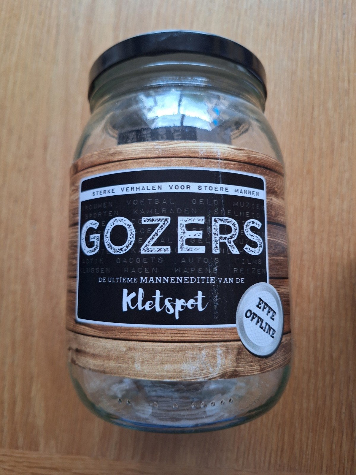 Gozers Kletspot - Het Ultieme Manneneditie Spel, Drie of vier spelers, Ophalen of Verzenden, Zo goed als nieuw, Kletspot