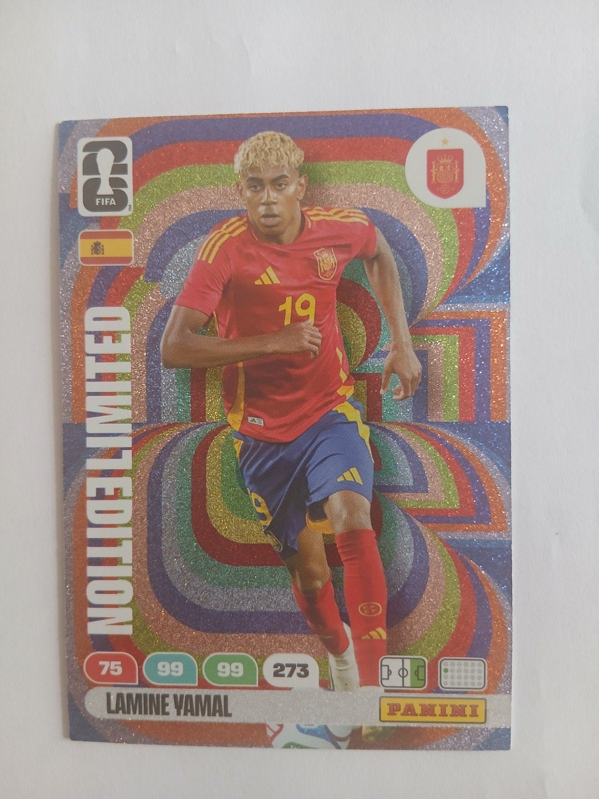 WK kaartje (Panini) Lamine Yamal (limited edition), Eén persoon