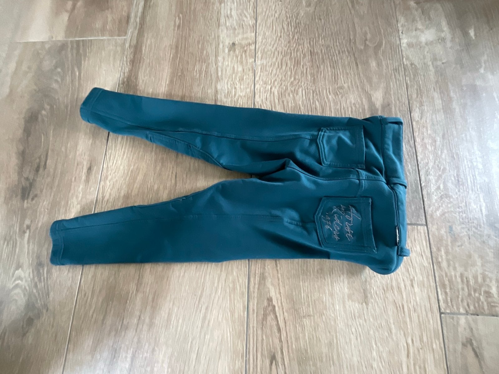 Fouganza rijbroek voor kinderen - Petrolblauw, Dieren en Toebehoren, Paardrijkleding, Ophalen, Zo goed als nieuw