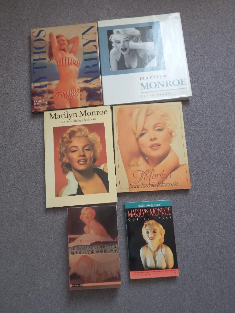 Marilyn Monroe boeken - set van 6 stuks, Boeken, Film, Tv en Media, Tv-serie, Diverse auteurs, Ophalen of Verzenden, Zo goed als nieuw