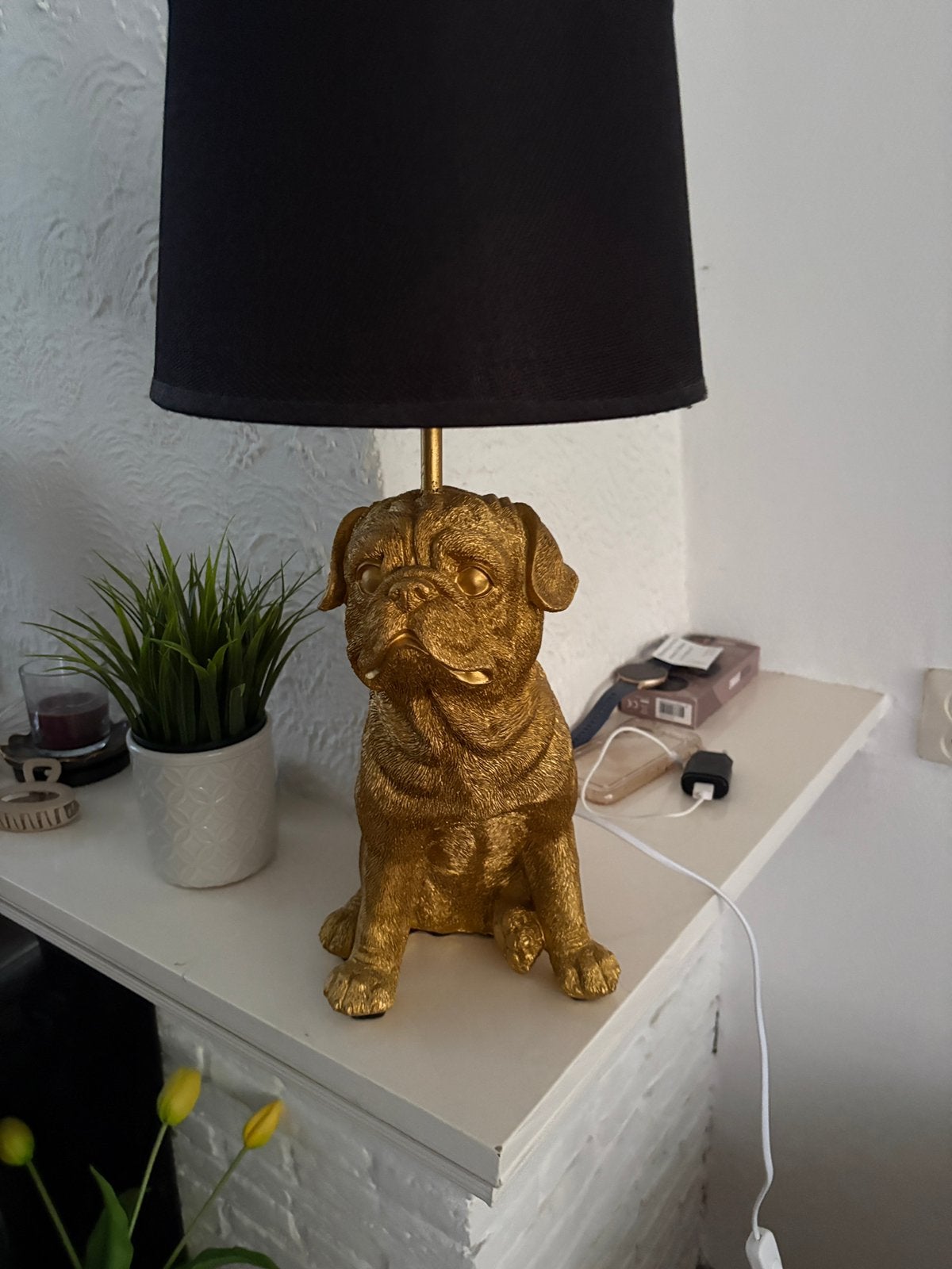Buldog lamp, Ophalen, Zo goed als nieuw