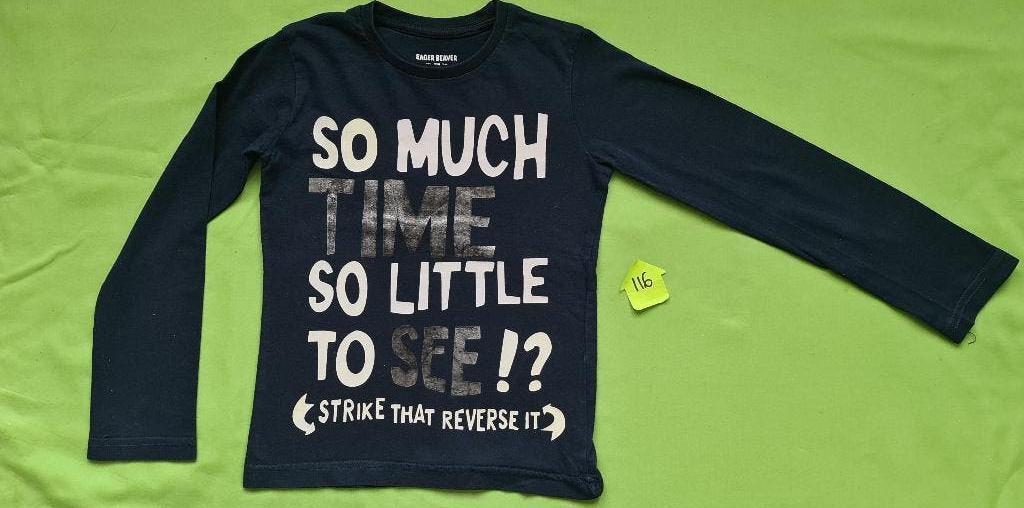 Eager Beaver shirt maat 116, Kinderen en Baby's, Kinderkleding | Maat 116, Eager Beaver, Jongen of Meisje, Ophalen of Verzenden