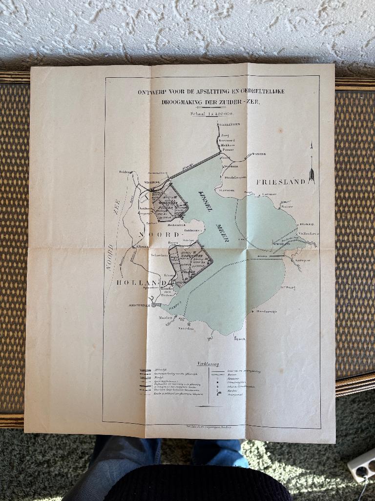 Ontwerp Afsluiting & Droogmaking Zuiderzee - J. Langenhuysen, Boeken, Ophalen of Verzenden, J. Langenhuysen, 20e eeuw of later