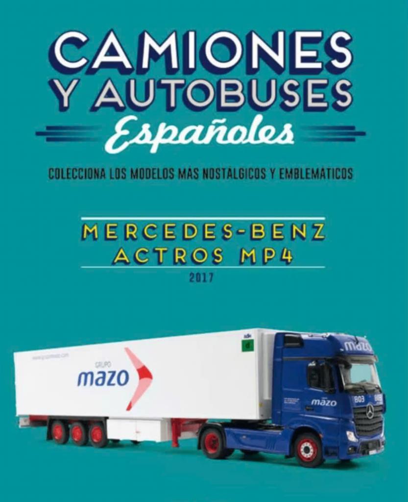 Mercedes Benz Actros MP4 2017 MAZO 1/43 camion autobus # 96, Hobby en Vrije tijd, Modelauto's | 1:43, Verzenden, Nieuw, Bus of Vrachtwagen
