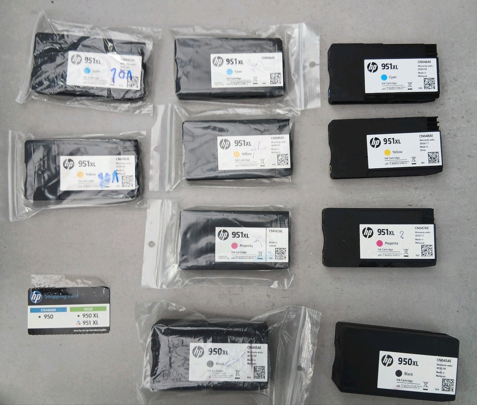 Partij HP 950XL & HP 951XL inktcartridges (10x Origineel HP), Ophalen of Verzenden, Cartridge, HP