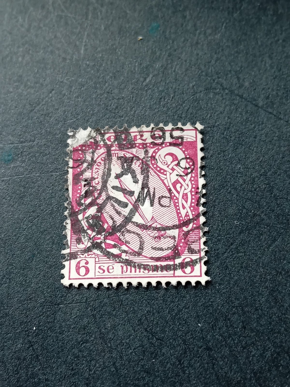 Zeldzame gestempelde postzegel 6 se priisme, Postzegels en Munten, Ophalen of Verzenden, T/m 1940, Gestempeld