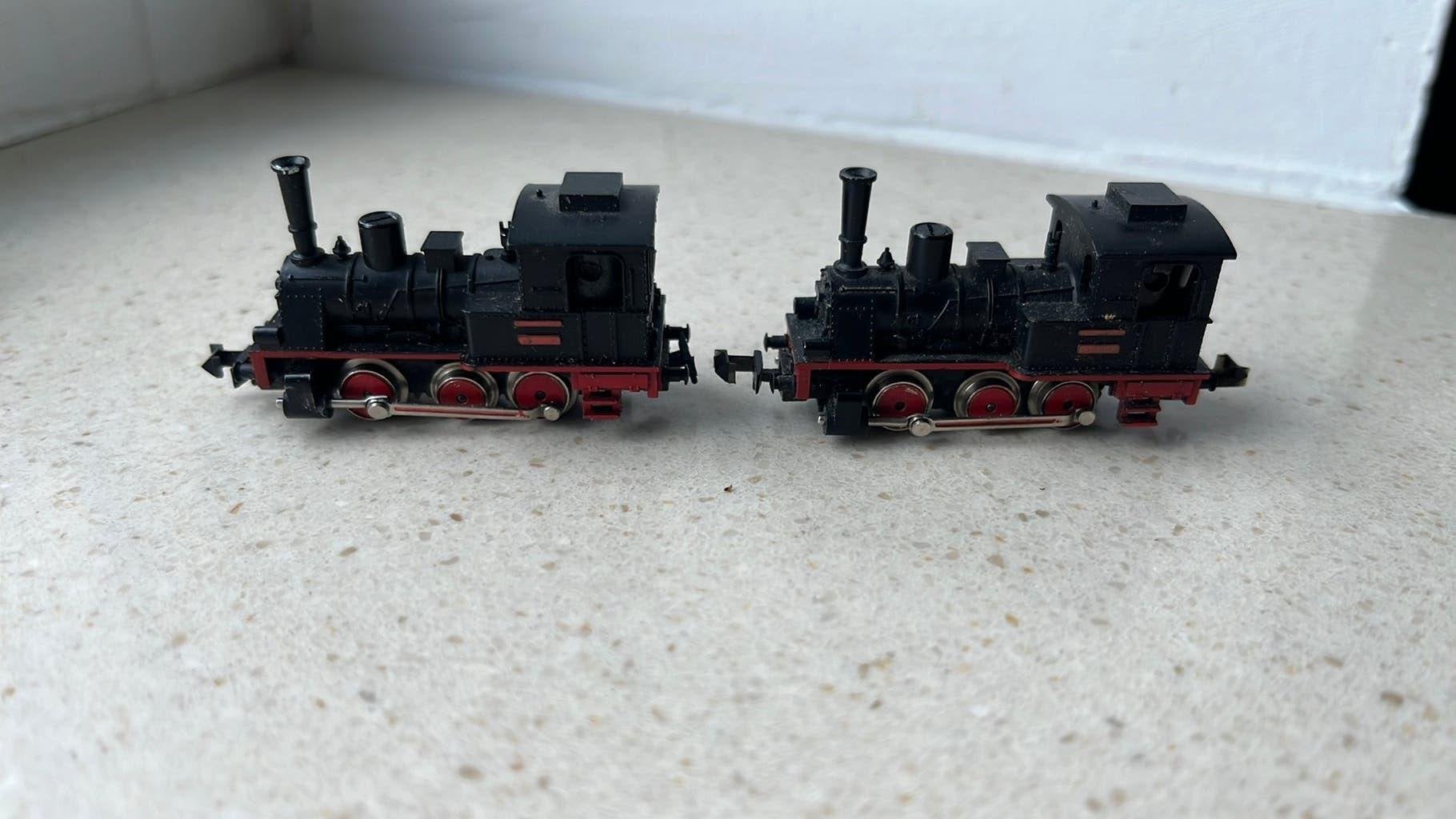 2x Minitrix N 2914 Tenderlocomotieven.zie omschrijving, Trix, Ophalen of Verzenden, Zo goed als nieuw, Analoog