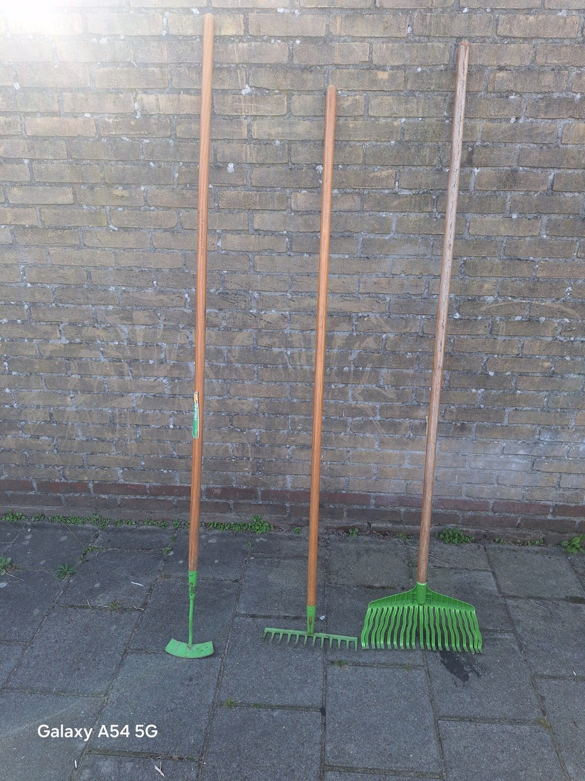 Tuin gereedschap set: Schoffel, Hark en Bezem, Tuin en Terras, Ophalen, Gebruikt, Overige soorten