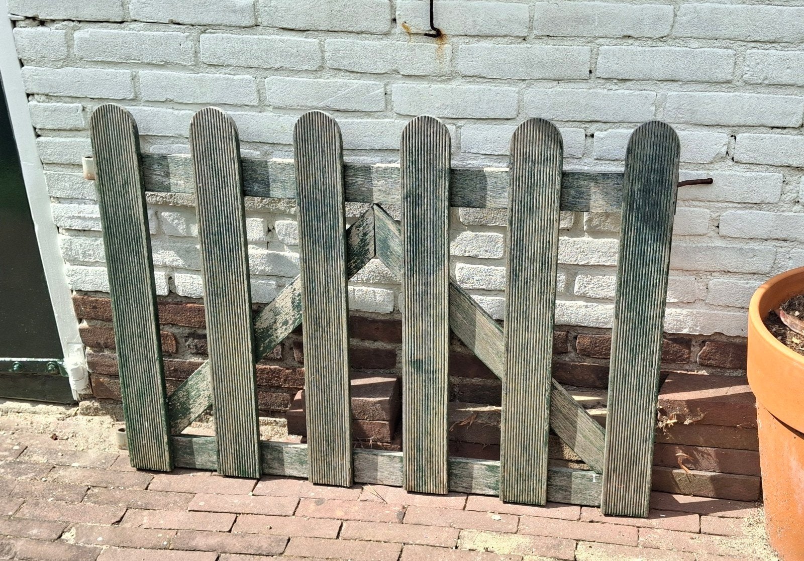 houten tuin poort hekje, Ophalen, Gebruikt, Hout, Tuinhek