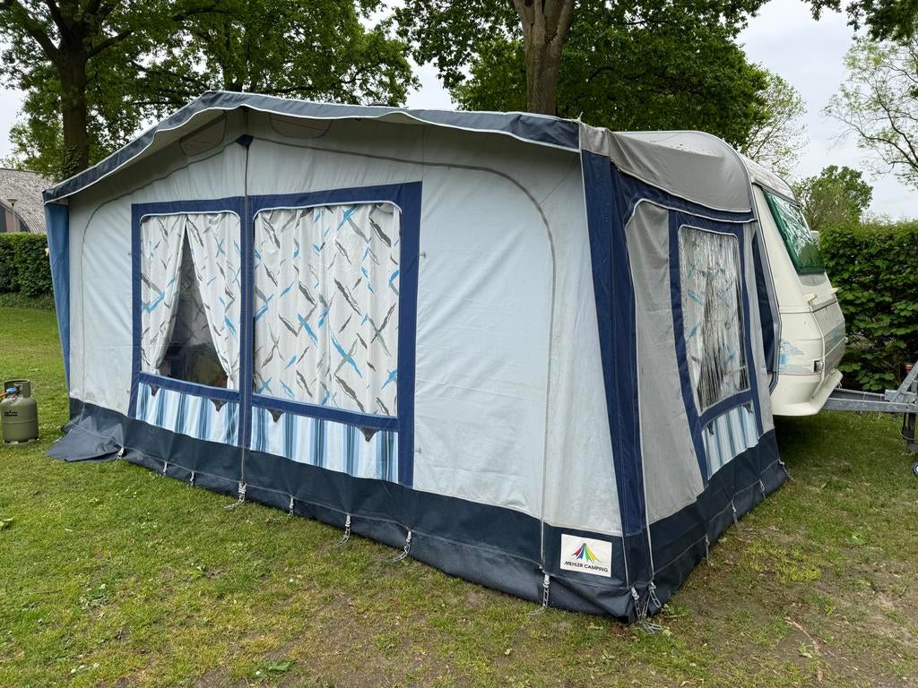 Voortent met luifel voor caravan omtrek 880 cm, Ophalen of Verzenden, Gebruikt