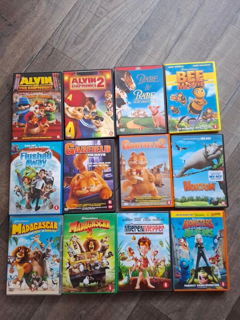 Grote collectie kinderfilms op DVD (22 stuks), Gebruikt, Alle leeftijden, Boxset, Ophalen of Verzenden
