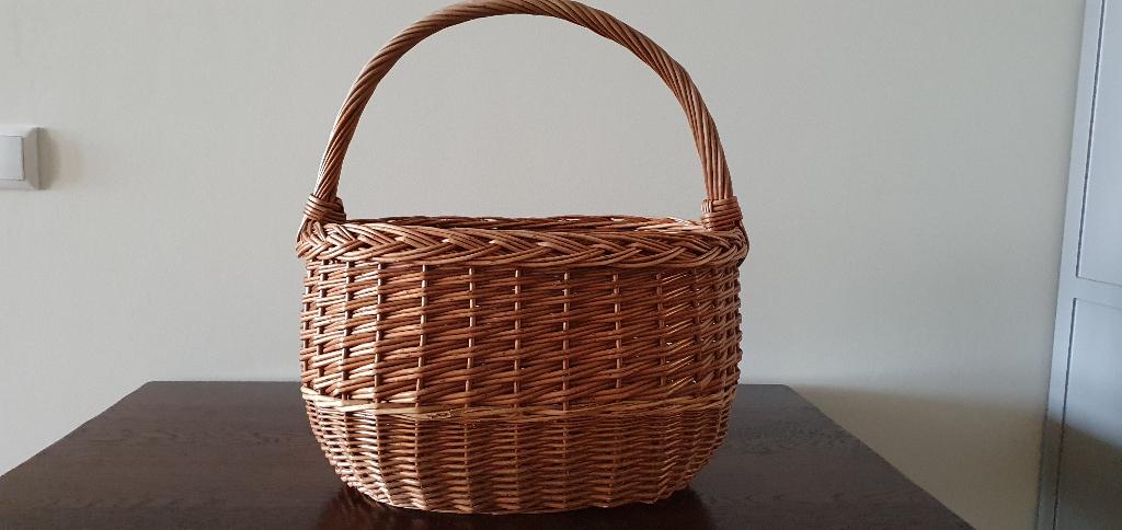 Boodschappenmand, Huis en Inrichting, Woonaccessoires | Schalen en Manden, Gebruikt, Mand, Ophalen of Verzenden, Riet
